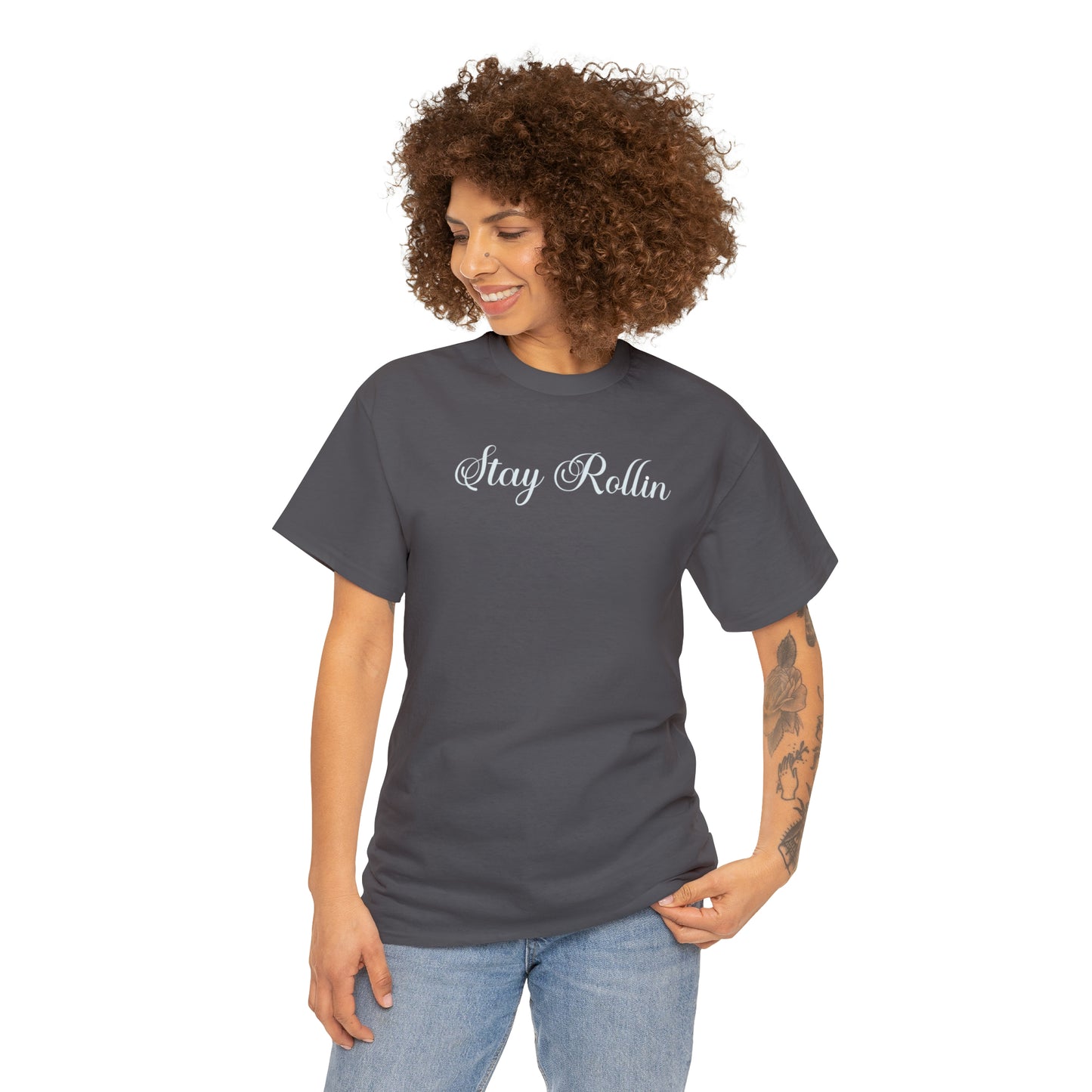 Stay Rollin Unisex Heavy Cotton Tee