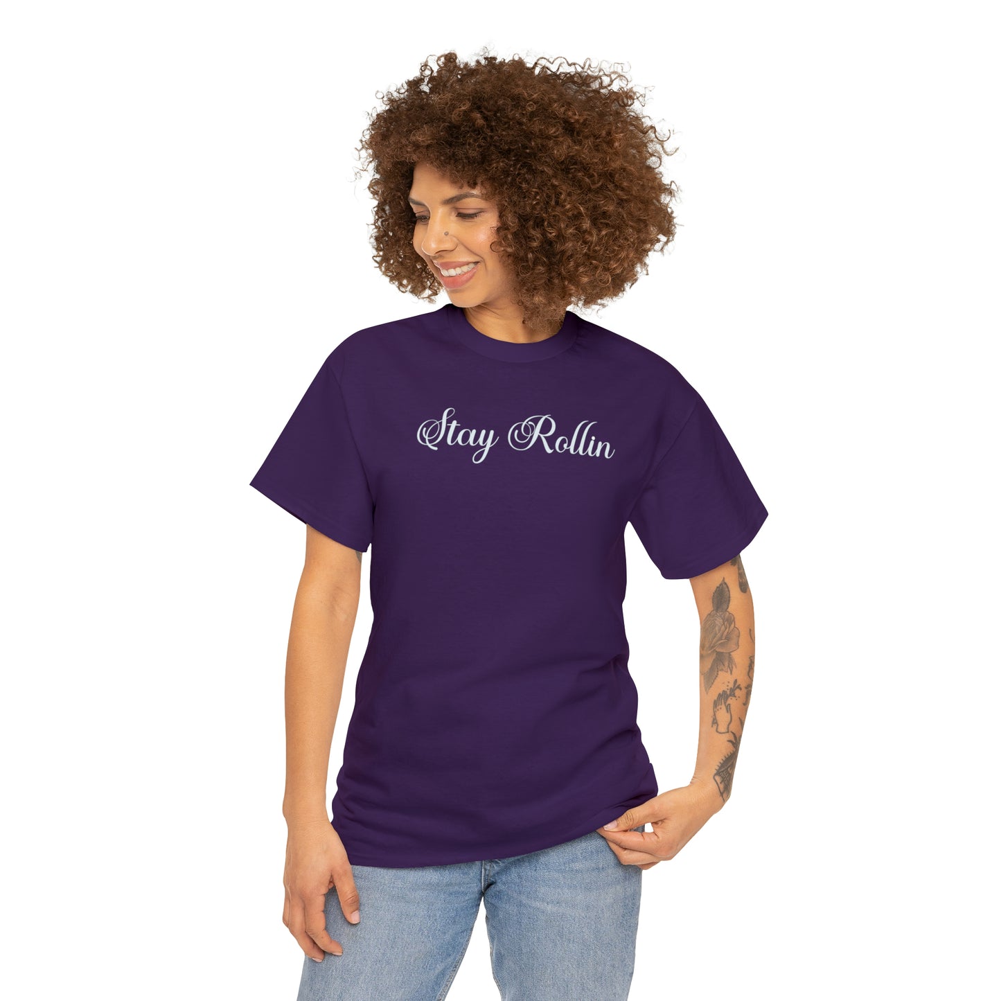 Stay Rollin Unisex Heavy Cotton Tee